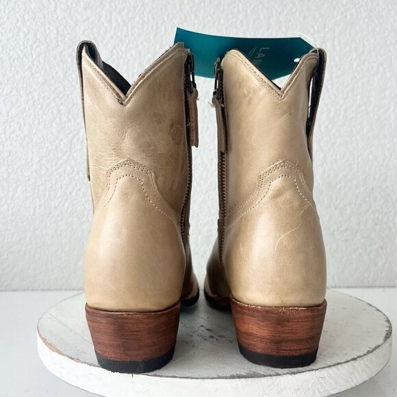 Lane PLAIN JANE Womens Cowboy Bootie 7.5 Butterscotch Western Cowgirl Ankle Boot - Picture 3 of 11